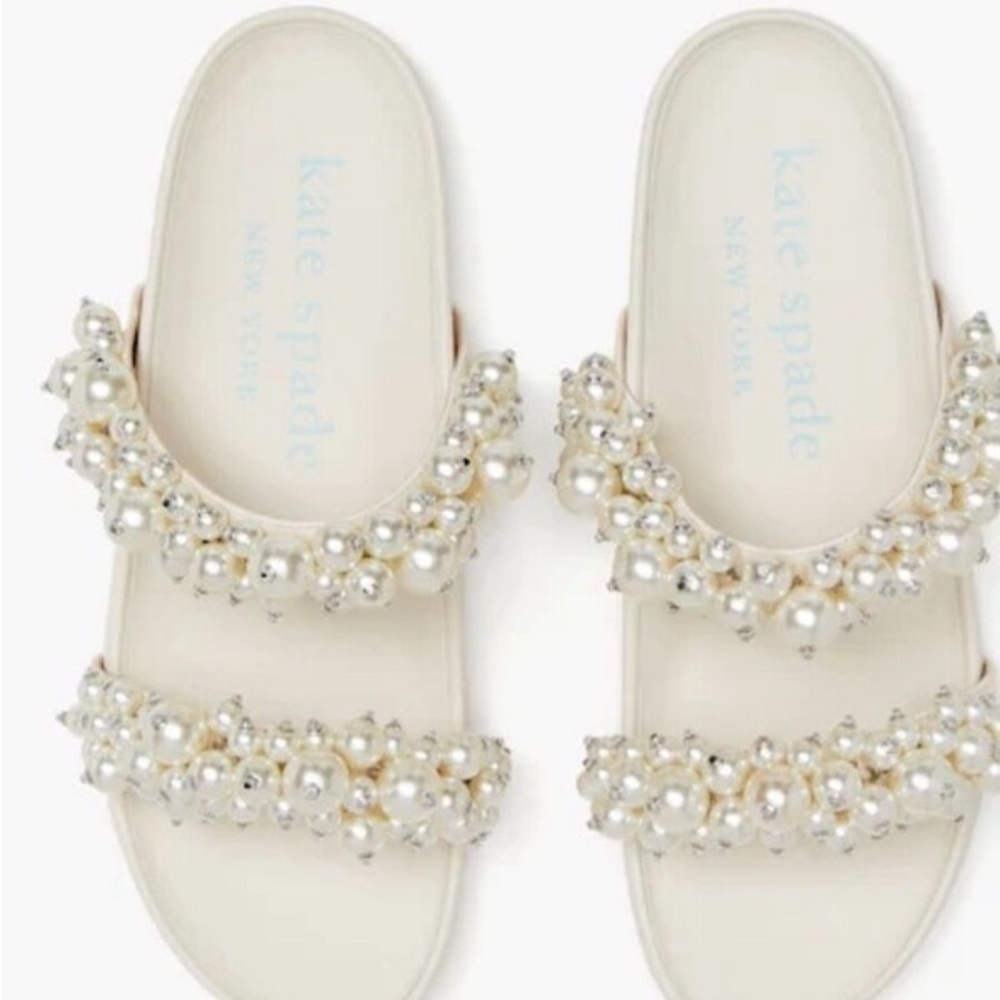 NWOT Kate Spade Cream Rosa Women's Sandals Box and Dustbag included Never worn !